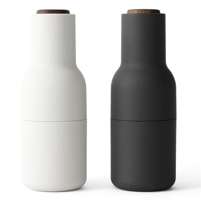 MENU / Mlynček na soľ a korenie Bottle Ash/Carbon Walnut - set 2 ks