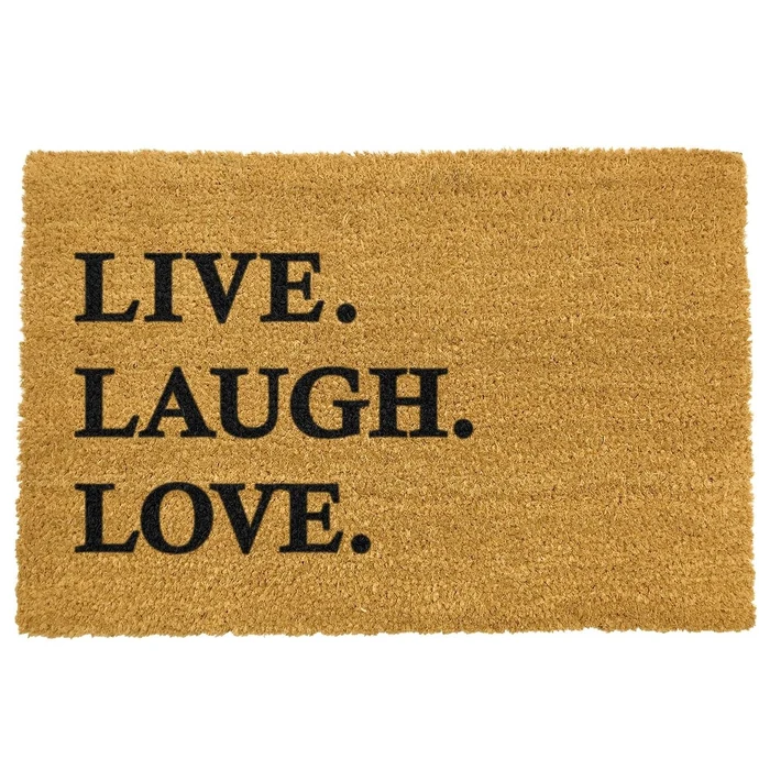 Artsy Doormats / Rohožka Live Laugh Love