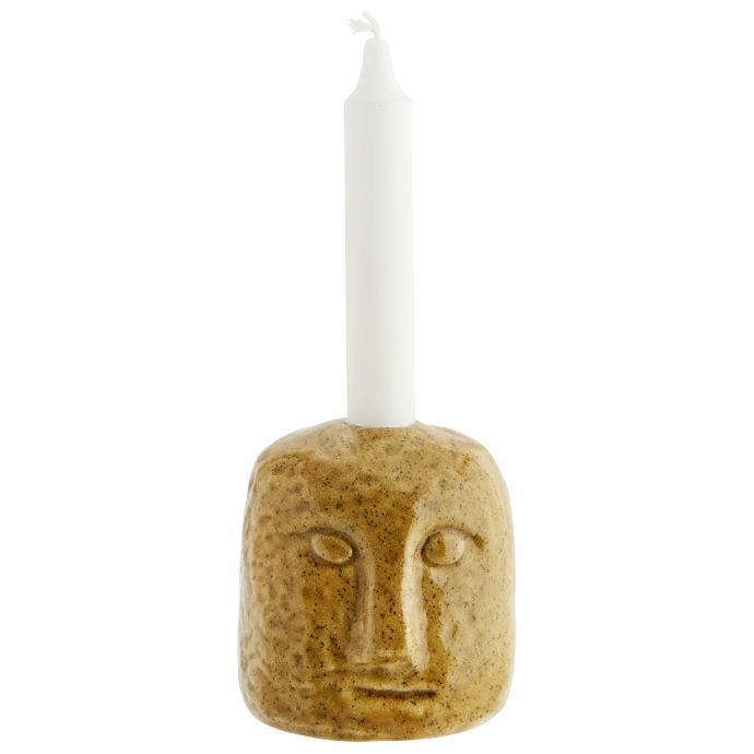 MADAM STOLTZ / Kameninový svietnik Yellow Face