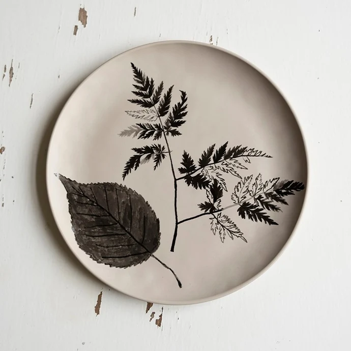 Fine Little Day / Porcelánový tanier Saltholmen Beige 22 cm