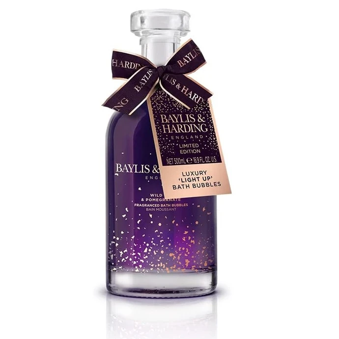 Baylis & Harding / Pěna do koupele ve svítící karafě Wild Fig & Pomegranate