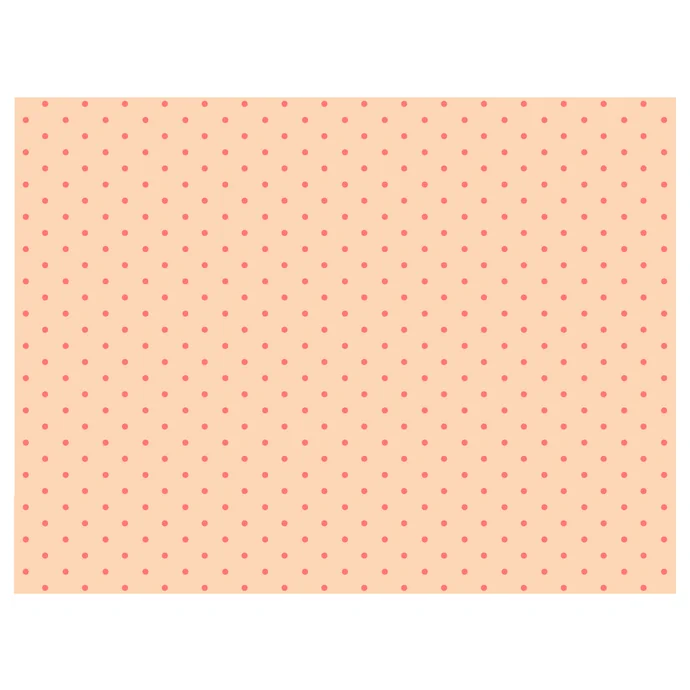 Maileg / Hedvábný papír Peach/Coral dots - 10 listů