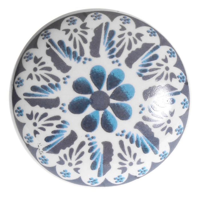 La finesse / Porcelánová úchytka White Blue