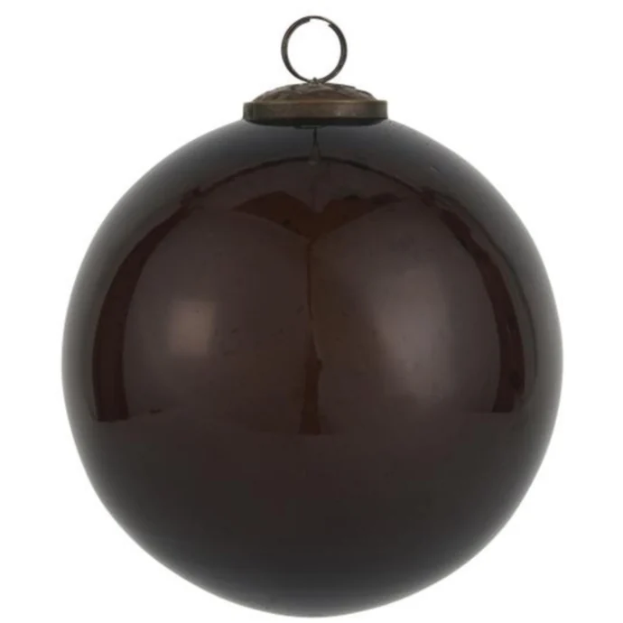 IB LAURSEN / Vánoční baňka Pebbled Glass Bordeaux 9,5 cm