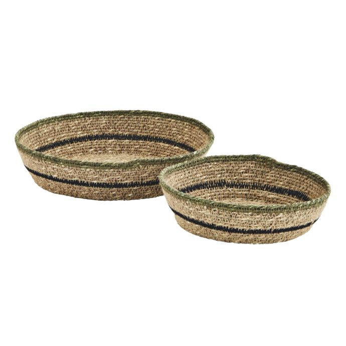 MADAM STOLTZ / Košík Seagrass Natural Olive