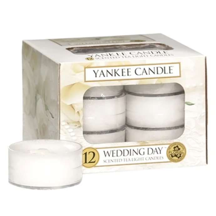 Yankee Candle / Čajové svíčky Yankee Candle 12 ks - Wedding Day