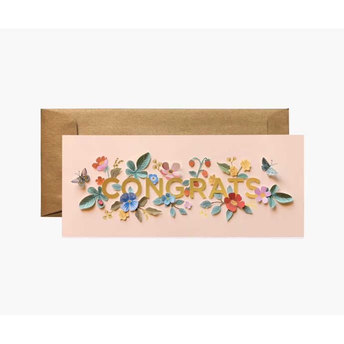 Rifle Paper Co. / Prianie s obálkou Congrats No. 10