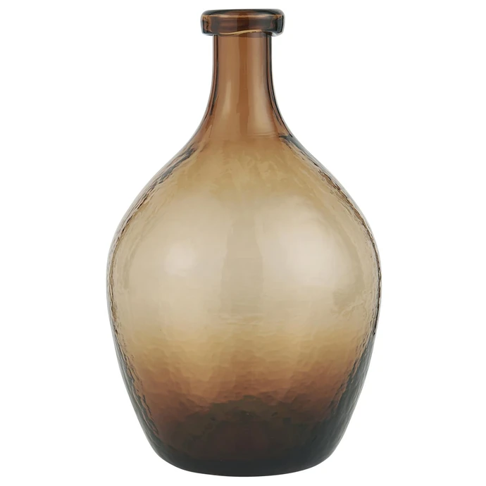 IB LAURSEN / Sklenená váza Balloon Brown 28 cm