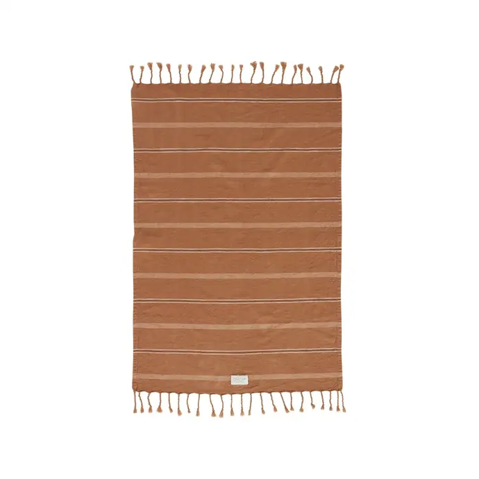 OYOY / Bavlnený uterák Kyoto Dark Caramel 100x67cm