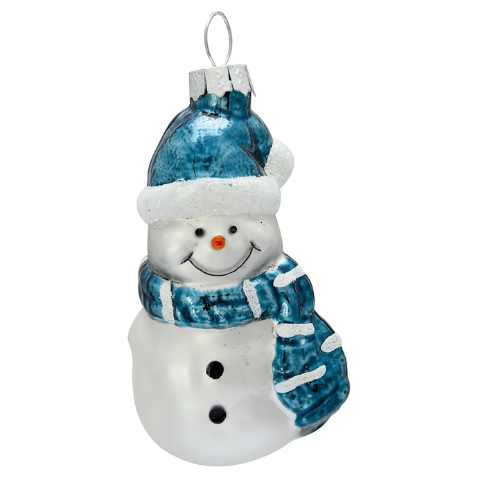 GREEN GATE / Skleněná vánoční ozdoba Snowman