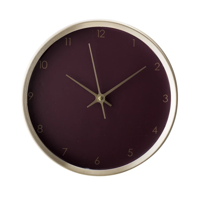 Bloomingville / Nástěnné hodiny Aluminium Purple