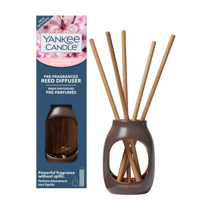 Yankee Candle / Aroma difuzér Yankee Candle Cherry Blossom - vonná stébla (5ks)