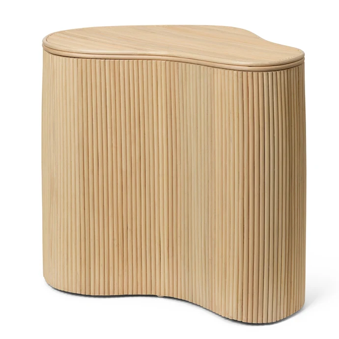 Ferm Living / Ratanový stolík Isola s úložným priestorom