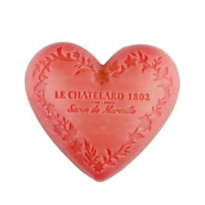 LE CHATELARD / Marseillské mýdlo Heart - jasmín a růže 100gr