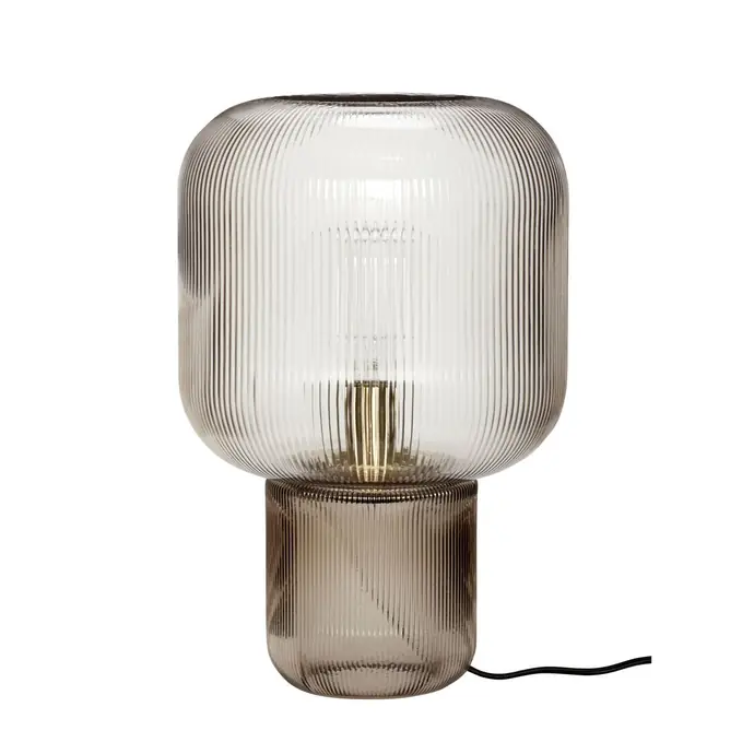 Hübsch / Skleněná stolní lampa Pirum