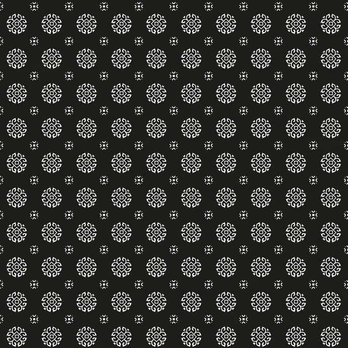 IB LAURSEN / Balicí papír Circle black - 10m