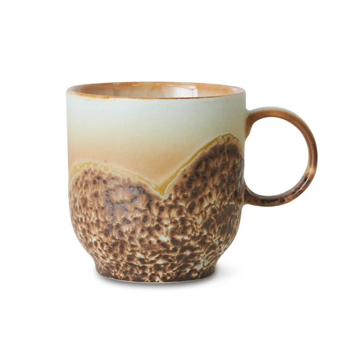 HK living / Kameninový hrnek café mug 70's Shell 250 ml