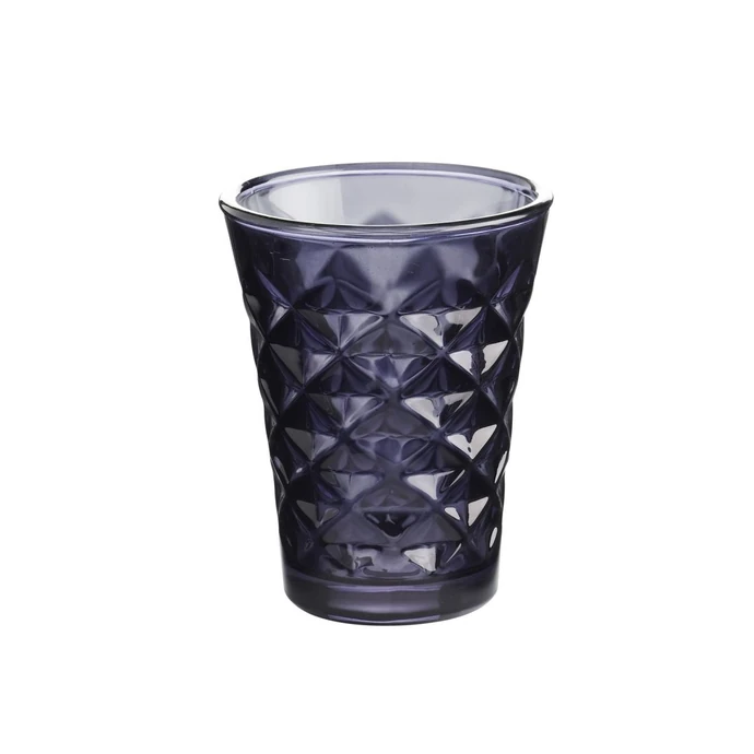 Tine K Home / Svícen Facet glass Dark purple 10 cm