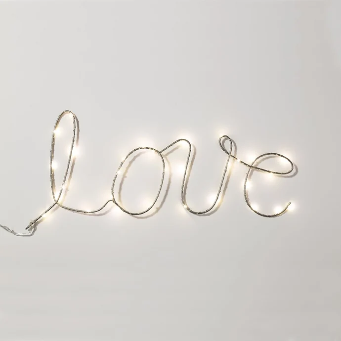Talking Tables / Dekoratívny svietiaci LED nápis LOVE