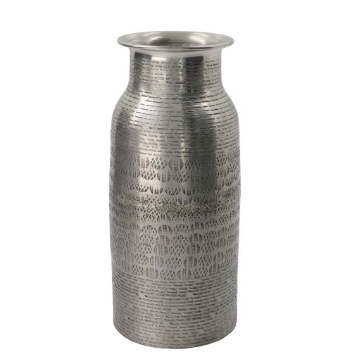 House Doctor / Hliníková váza Fenja Antique Silver 26 cm