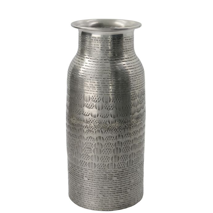 House Doctor / Hliníková váza Fenja Antique Silver 26 cm