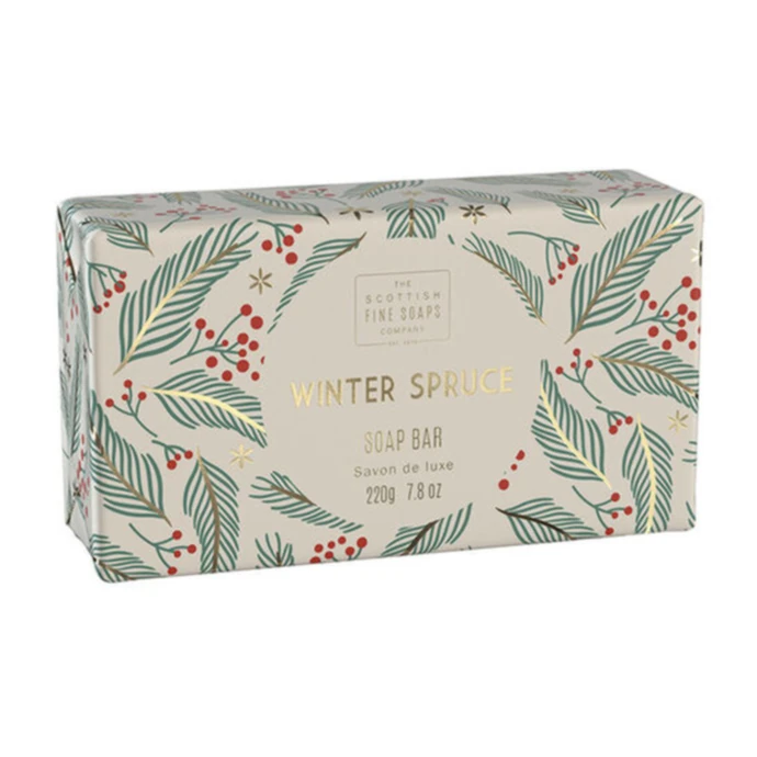 SCOTTISH FINE SOAPS / Vánoční tuhé mýdlo Winter Spruce 220g