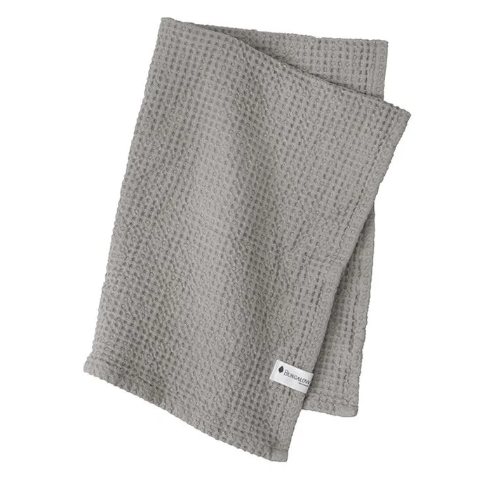 BUNGALOW / Bavlněný ručník Waffly Stone 50×70 cm - Set 2 ks