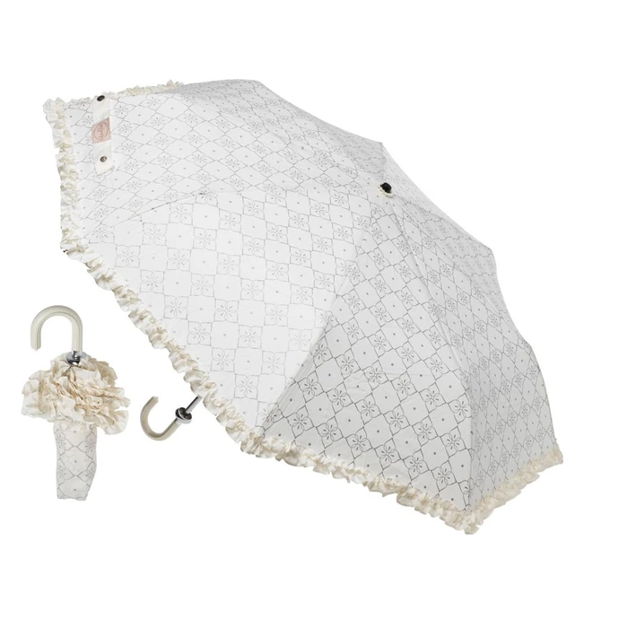 Lisbeth Dahl / Skládací deštník Cream/silver print