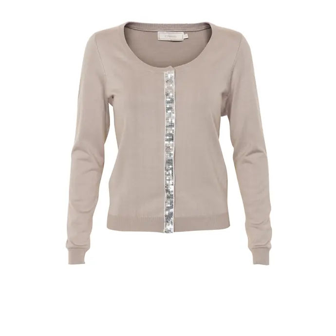 Cream / Cardigan Leona Warm Taupe