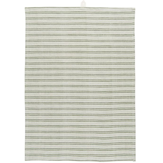 IB LAURSEN / Bavlněná utěrka Oliver Dusty Green 50x70 cm