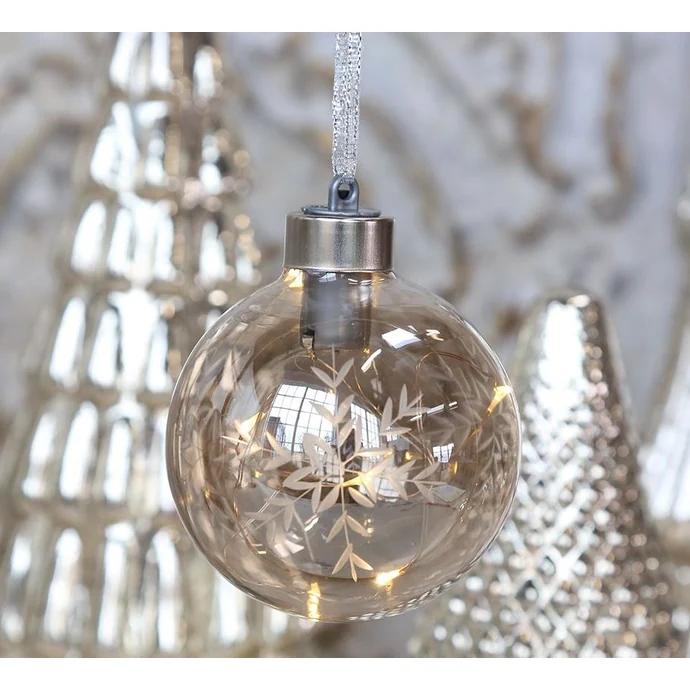 Chic Antique / Vánoční baňka s LED drátkem Ice Crystal
