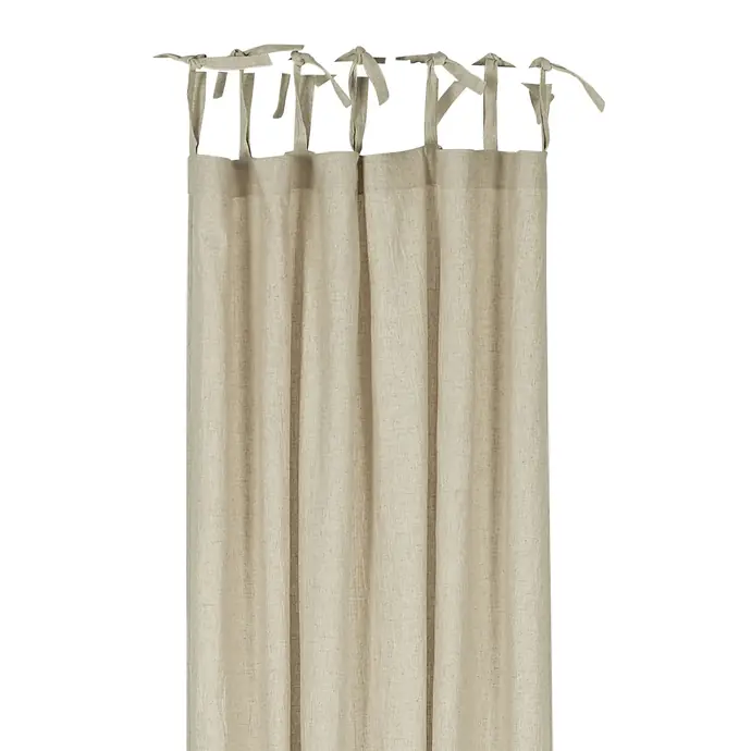 Ib Laursen / Bavlněný závěs za zavazování Beige 140×220 cm