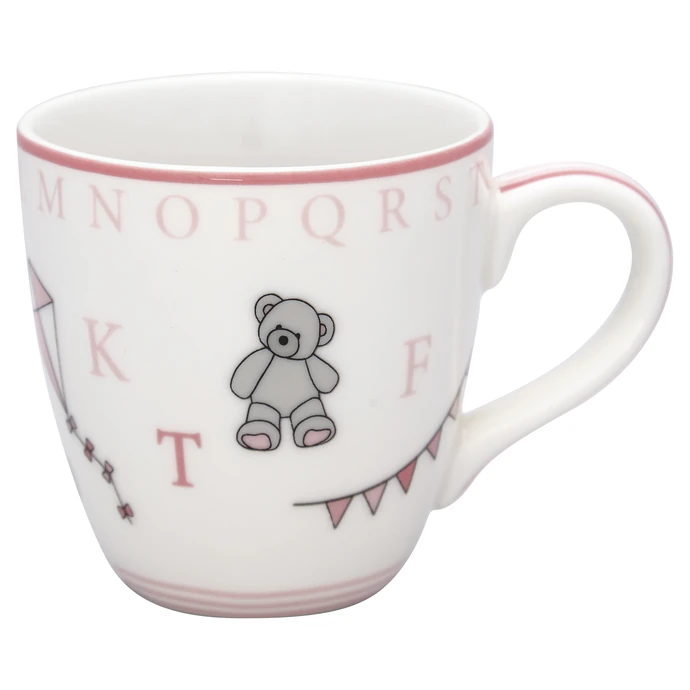 GREEN GATE / Dětský porcelánový hrnek Charlie Pink