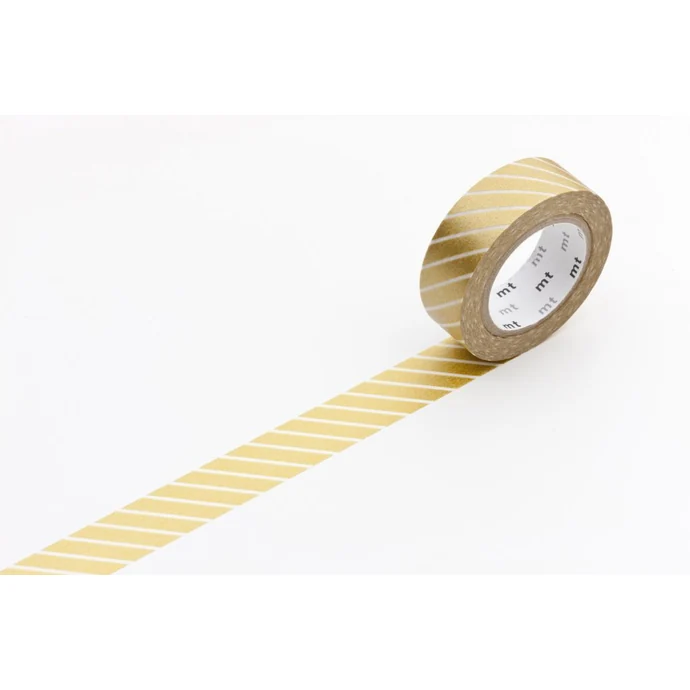 mt / Designová samolepící páska Stripe gold