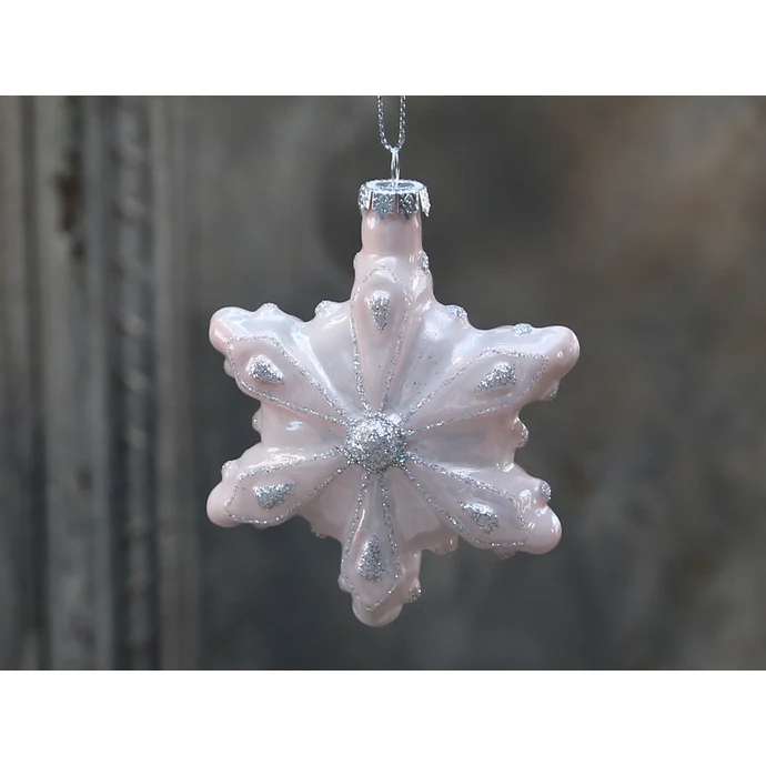 Chic Antique / Vianočná ozdoba Ice crystal