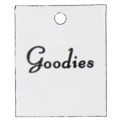 IB LAURSEN / Plechový štítek Goodies 5 x 6 cm