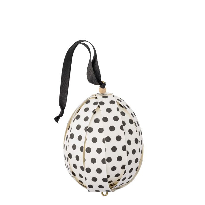 Bloomingville / Dekoratívne vajíčko Black dots