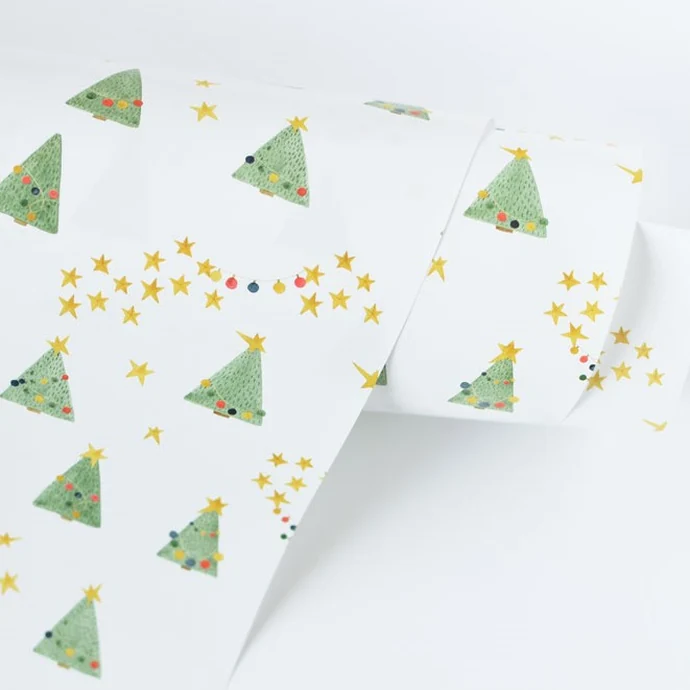 MANKAI Paper / Vianočný baliaci papier Stromčeky