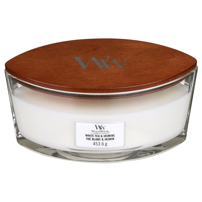 WoodWick / Vonná svíčka WoodWick - White Tea and Jasmine 454 g