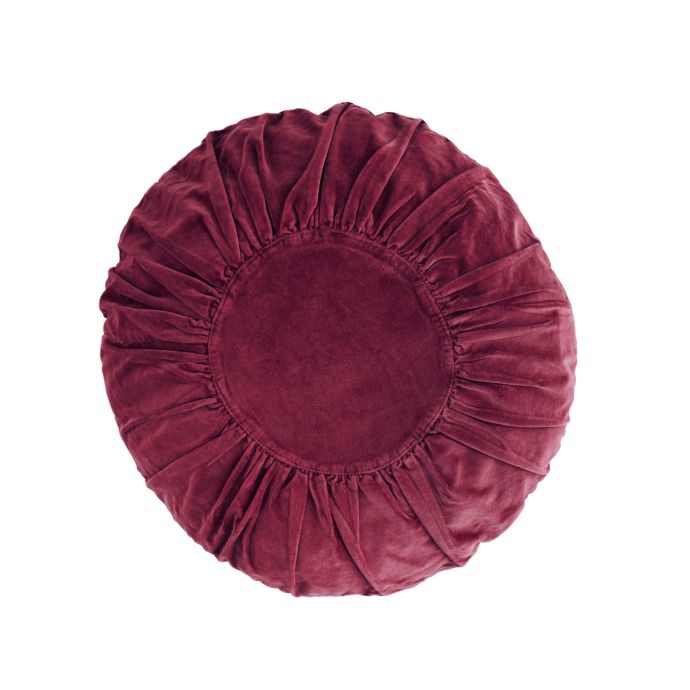 MADAM STOLTZ / Okrúhly zamatový vankúš Velvet 46 cm