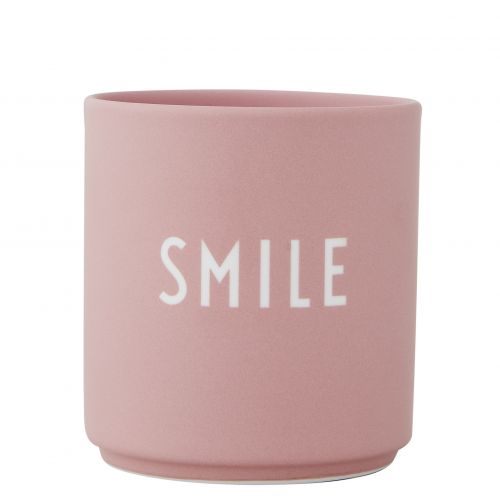 DESIGN LETTERS / Porcelánový hrneček Smile Pink 300 ml