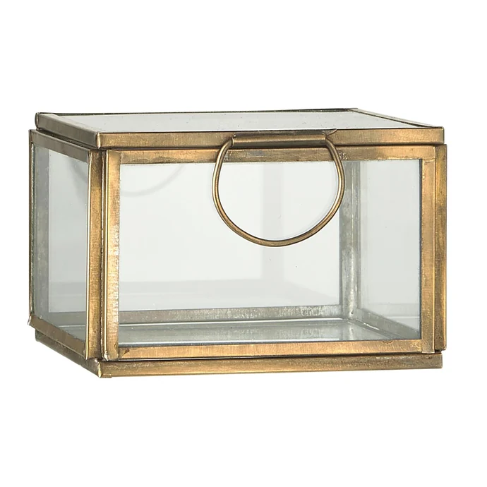 IB LAURSEN / Skleněný box s víkem Glass Gold