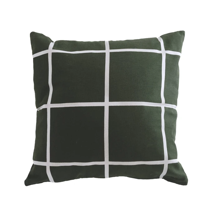 Storefactory / Bavlněný povlak na polštář Green Checkered 48 x 48 cm