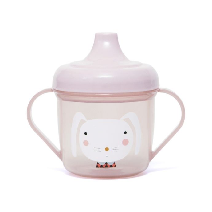 PETIT MONKEY / Trénovací hrnček Rabbit pink