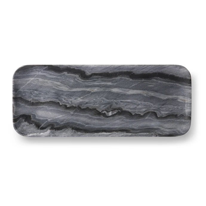 HK living / Mramorový servírovací tác Grey Marble