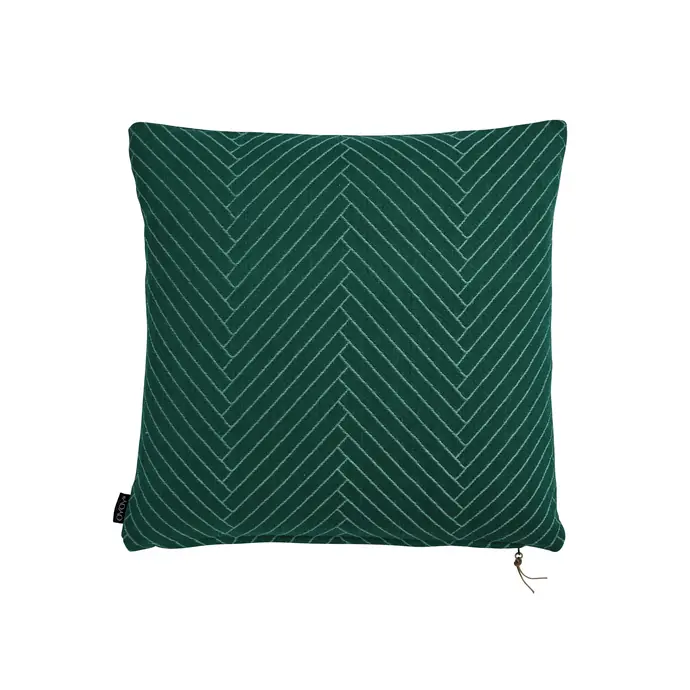 OYOY / Polštář Herringbone Dark green 50x50 cm