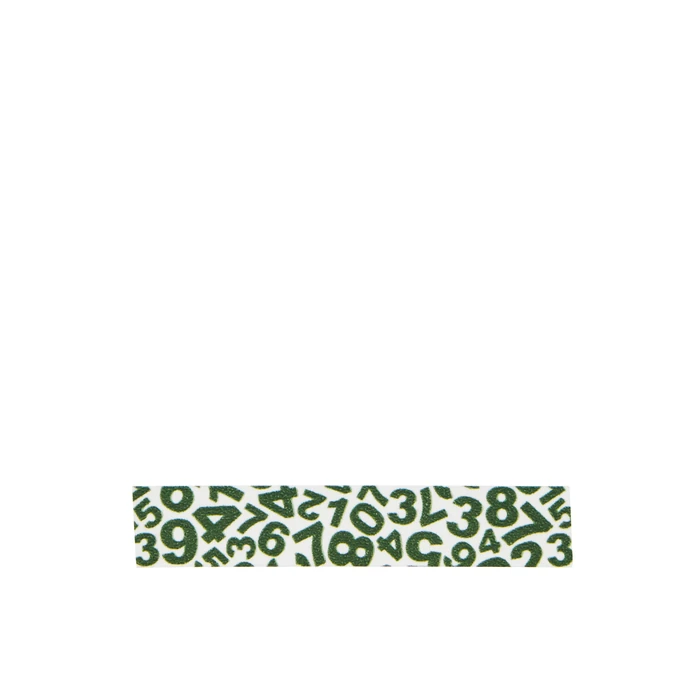 MADAM STOLTZ / Dizajnová samolepiaca páska Number white/green