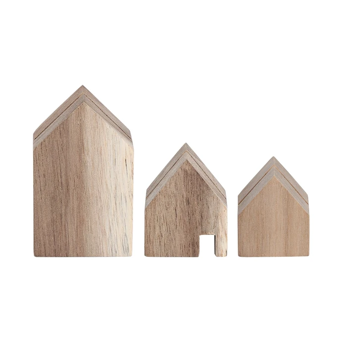 räder / Dřevěný stojánek na fotky House - set 3 ks