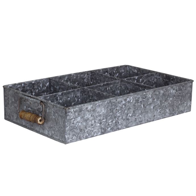 Strömshaga / Kovový box s přihrádkami Zinc