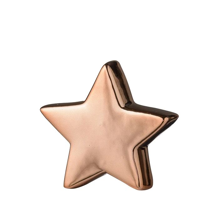 Bloomingville / Dekorativní porcelánová hvězdička Copper